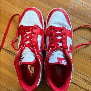 Nike Men's Athletic Shoes in Red and White